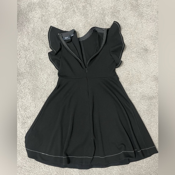 Anthropologie Maeve Deena Mini Dress - Black Size Small Petite - Picture 9 of 14